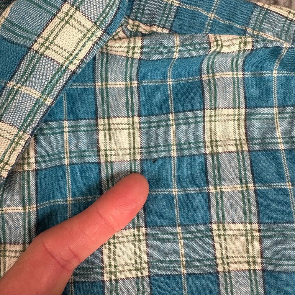 Arbor Collective Shirt Mens Medium Multi Color Plaid Button Up Long Sleeve - Picture 5 of 13